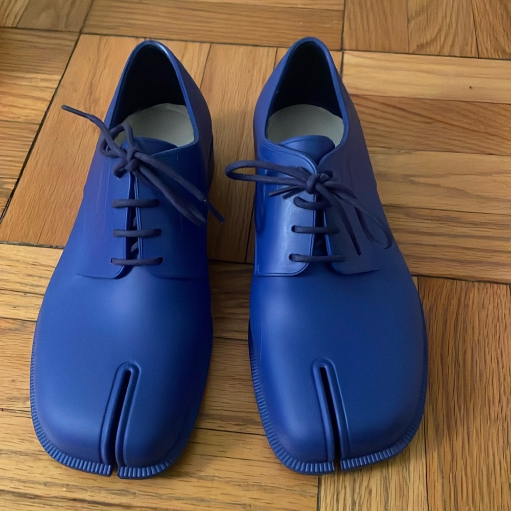 NIB Maison Margiela Tabi Blue Laceups